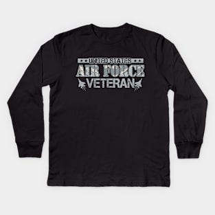 Air Force Veteran T-Shirt for Men or Women Kids Long Sleeve T-Shirt